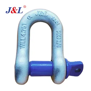 Julisling Grade T8 Bow Shackle 2t~175t safety factor 4:1self weight 0.13kg wll 2T OEM ODM