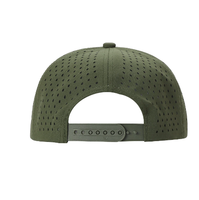 Casquette de baseball perforée au laser à 7 panneaux, imperméable, avec logo personnalisé, casquette de sport ventilée, casquette de camionneur à visière plate vierge