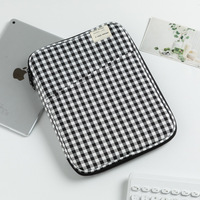 Nueva Bolsa para Portátil Coreana a Cuadros, Duradera, de Gran Capacidad, para Portátiles Apple de 11 Pulgadas, Funda para Tablet, Disponible en Stock