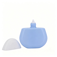 Flacon de crème solaire format voyage 50 ml 1,69 oz, flacon en plastique PE triangulaire plat à presser, emballage de crème solaire pour crème pour les mains LC872