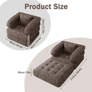 Sofá <span class=keywords><strong>Cama</strong></span> Cuadrado Plegable Moderno Sin Estructura, 2 en 1, Tumbona para Gimnasio, Comprimido al Vacío, Portátil, Alta Calidad, Venta al por Mayor Directa de Fábrica China - Product Image 4