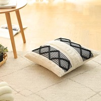 Housse de coussin décorative bohème en coton et lin, pour la maison, le canapé, la chambre, la fenêtre en baie, la décoration de voiture