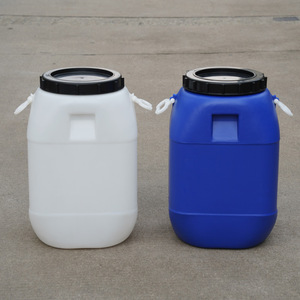 Food Grade 50L Square Plastic <b>Drum</b> Hdpe Blue And White For Chemicals And Paint Storage - Product Image 1