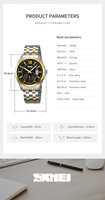 Reloj SKMEI 9319 Personalizado para Hombre, Reloj Deportivo Analógico Resistente al Agua, Reloj de Pulsera, Juego de Relojes de Regalo para Hombre