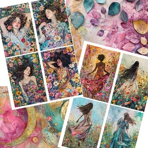 JAI IMAN Ensemble <span class=keywords><strong>de</strong></span> papier <span class=keywords><strong>de</strong></span> <span class=keywords><strong>fond</strong></span> et 74 autocollants Nuages arc-en-ciel pour scrapbooking, fournitures <span class=keywords><strong>de</strong></span> scrapbooking - Product Image 5