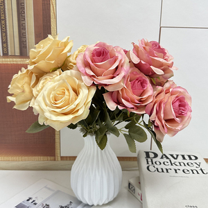 Nuova Rosa Artificiale a 7 Teste per Decorazione d'Interni, Vendita all'Ingrosso - Product Image 4