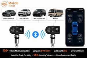 Sistema de Control de Presión de Neumáticos TPMS Malide MLD-B19 con Bluetooth, Aplicación para Android e IOS, 800kPa, 4 Sensores Internos con <span class=keywords><strong>Alarma</strong></span> Visual y Sonora - Product Image 5