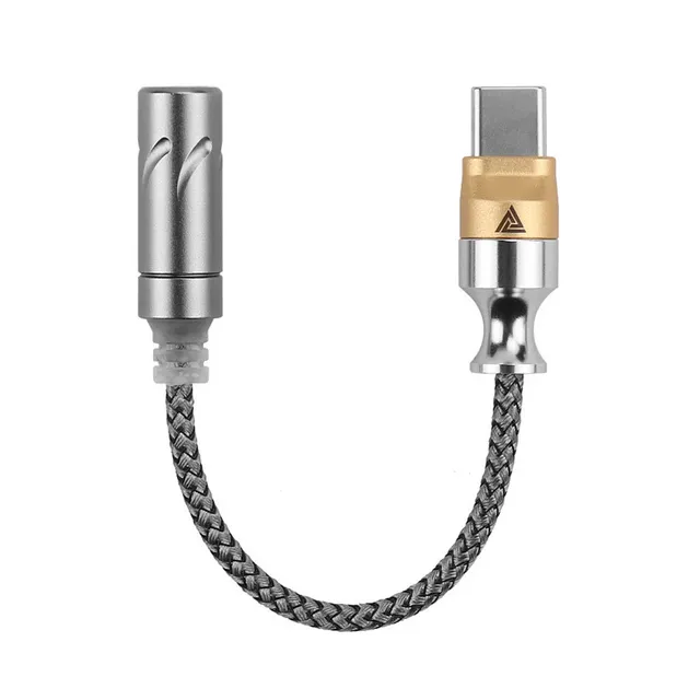 QKZ TC MAX Pro HiFi DAC Chip Portable USB Type C to 3.5mm Headphone Amplifier Audio Decoder IEM AMP Mobile Phone Adapter Cable
