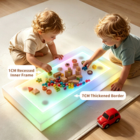 JUNTIAN Panneau mural sensoriel interactif éducatif Montessori avec LED RGB, jeu de société Whac-A-Mole pour enfants de 2 à 14 ans