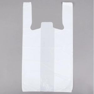 ถุงเสื้อยืด HDPE สีขาวพร้อมหูหิ้ว – ถุงใส่ของกลับบ้านและถุงใส่ของชำแบบรีไซเคิลได้ ทนทาน สำหรับร้านอาหาร รถขายอาหารเคลื่อนที่ - Product Image 3