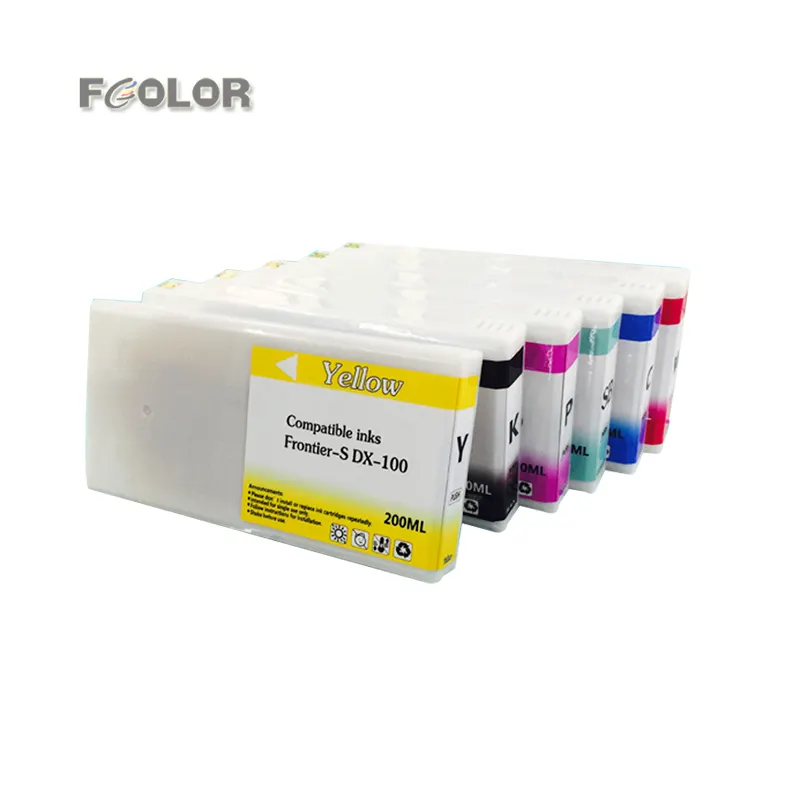 Export Compatibel Dye Inkt Cartridge Met Chip Voor Fuji DX100