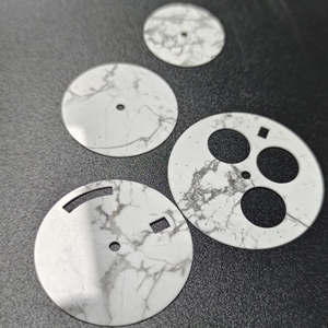 2025 mới chất lượng cao màu trắng màu ngọc lam đá quay số cho nh35 phong trào howlite quay số hỗ trợ cho tùy chỉnh kích cỡ khác nhau - Product Image 2