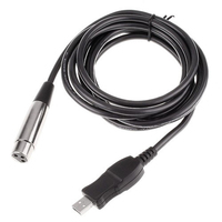 Câble de liaison microphone 3M USB mâle vers XLR femelle Nouvelle gaine PVC Application informatique Produit en stock