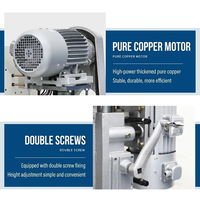 Mesin Tap Otomatis Horizontal NS-6516 1.5KW, Stroke 65mm, 3 Kecepatan, Maksimal M16, Peralatan Tap