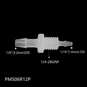 8x6.4mm hose barb Adapter thẳng <span class=keywords><strong>1</strong></span>/2-24 UNS chủ đề với Nut vách ngăn nhựa Threaded bảng điều chỉnh gắn kết giảm hose barb phụ kiện - Product Image 4
