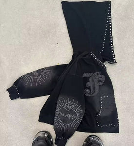 เสื้อฮู้ดดี้ทรงบ็อกซี่สำหรับผู้ชาย ผ้าฝ้าย 100% ระดับพรีเมียม สำหรับฤดูหนาว สไตล์สตรีทแวร์  สามารถปรับแต่งได้ พร้อมปักลาย ปักลูกปัด พิมพ์โลโก้ ระบายอากาศได้ดี - Product Image 2