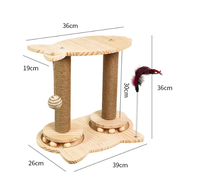Arbre à chat résistant à l'usure et à faible perte de poils, griffoir vertical surélevé pour chat, griffoir vertical pour chat de style nouveau, jouet durable pour l'auto-amusement
