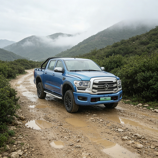 Comfort Dongfeng Forthing P6 4x4 Pickup, 9 Inch MP5 Screen, Rear Camera & Radar, ABS+ESC Safety Diesel Pickup