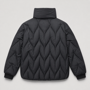 Veste matelassée noire unisexe pour homme, manteau d'hiver en duvet - Product Image 3