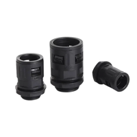 Raccord rapide en nylon PA66 modèle PG40 IP65 pour tuyau ondulé de 1 pouce, protection des câbles électriques ignifuge UL94-V1