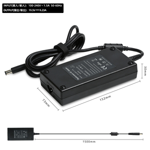 Cargador para portátil de 180W 9.23A 7,4*5,0mm adaptador de CA para portátil cargador PD para Alienware M14x/ M15x/ <span class=keywords><strong>M17x</strong></span>/ <span class=keywords><strong>M17x</strong></span> R3/ M6300/ M6400/ XPS 17 - Product Image 6