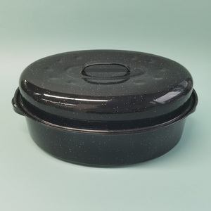 Tùy chỉnh màu sắc in logo kim loại đúc đồ nấu nướng sắt Vòng men rang xay - Product Image 5