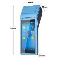 Terminal de point de vente portable Android 14 avec écran tactile de 5,5 pouces, imprimante thermique de 58 mm, 4G, 2+16 Go de RAM/Flash en stock