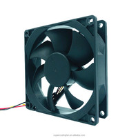 Ventilateur axial DC rond Yofolon 92x92x25mm CE RoHS 12V, haute vitesse, roulement à billes 9225, OEM/ODM