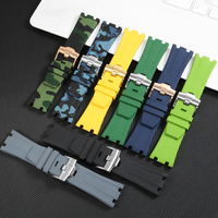 Correa de reloj de goma de camuflaje de alta calidad, 28mm, correa de silicona para AP Watch