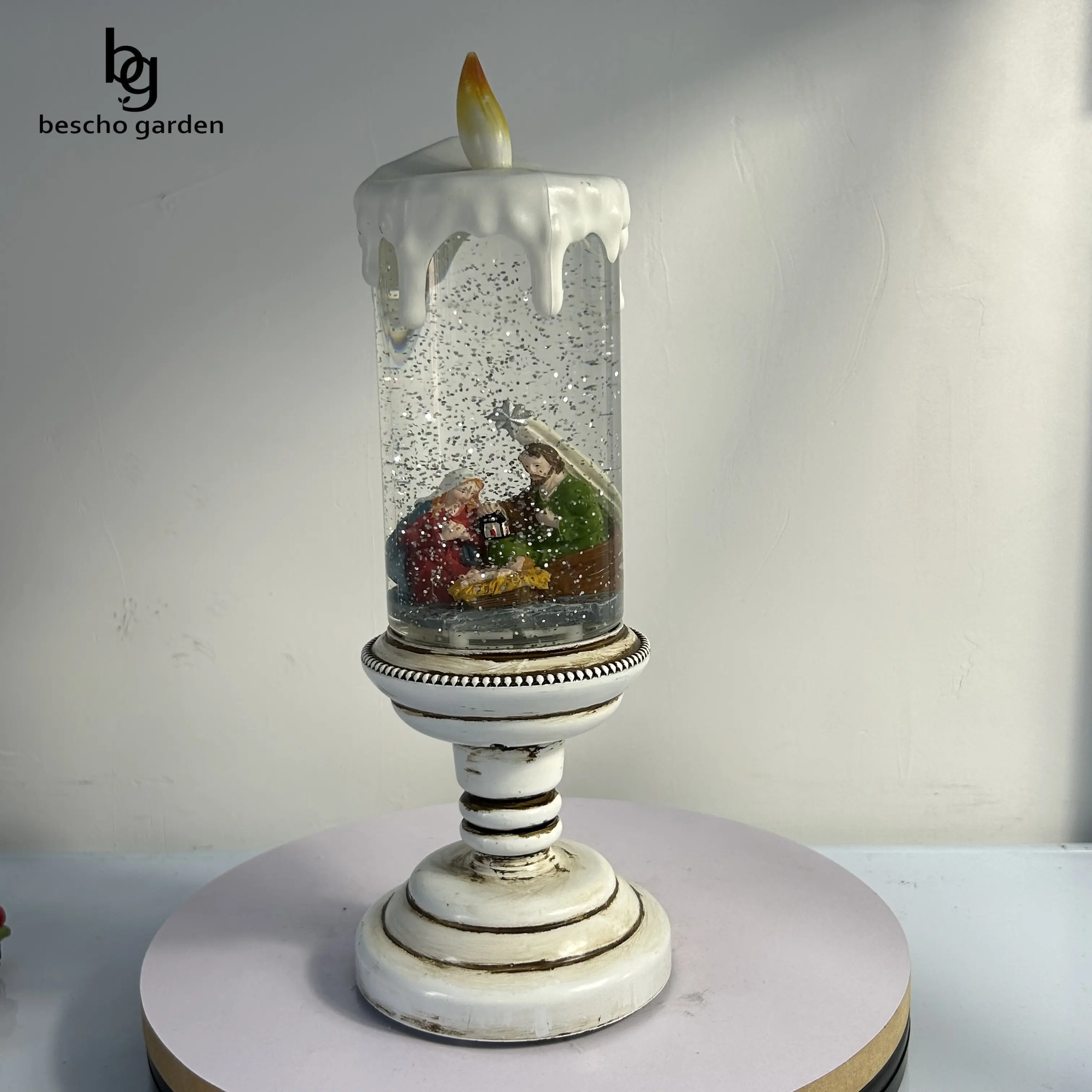 Resin Craft Manger Jesus Christmas Snow Globe Souvenir Gift Custom for Home Decor