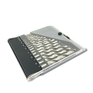 HSS Kunststof Doos Rechte Schacht Glanzende Twist Boorbits Sets Metaal Snelle Boring DIN338 Rechtstreeks Van De Fabriek 19-delig Halfgeslepen 3 Jaar Garantie - Product Image 4