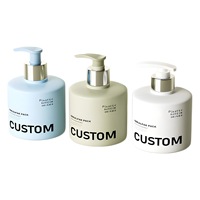 Bouteille vide en plastique PE de 300 ml avec pompe pour lotion, gel douche et shampoing, couleur personnalisée, prix usine