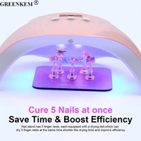 Support de pratique d'ongle de conception de papillon de coeur avec le support magnétique de Nail Art de logo personnalisé d'échecs de 5pcs