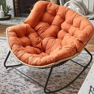 Chaises à bascule aile luxe mobilier nordique <span class=keywords><strong>fauteuil</strong></span> moderne <span class=keywords><strong>tissu</strong></span> <span class=keywords><strong>microfibre</strong></span> cuir salon Accent maison canapé salon chaises - Product Image 3