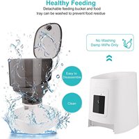 Caméra de distributeur automatique de nourriture pour animaux de compagnie Tuya WiFi, distributeur de nourriture pour chiens et chats, application mobile, télécommande, puce électronique, distributeur automatique de nourriture pour animaux de compagnie