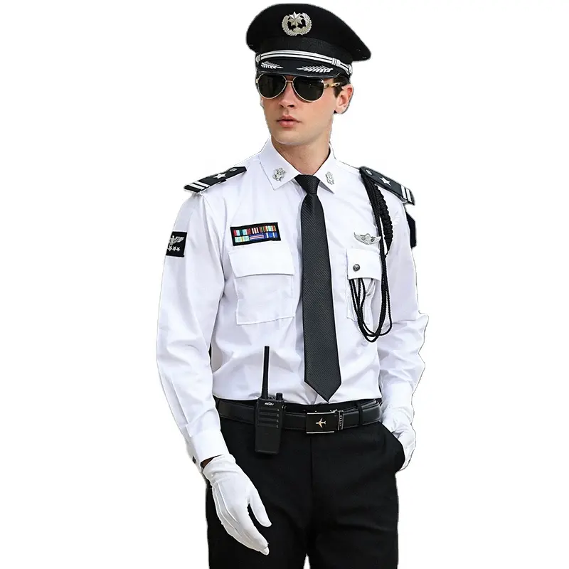 Uniformes d'aéroport personnalisés pour vêtements de garde veste de sécurité uniforme de garde