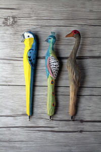 Biểu Tượng Tùy Chỉnh Tay Khắc Bằng Gỗ Bút Gỗ Khắc Động Vật Bút Khuyến Mại Quà Tặng Động Vật Bi - Product Image 6