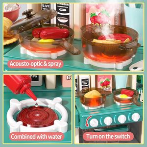 Juego de 47 Piezas de Juguetes de Cocina para Niños, Cocina de <span class=keywords><strong>Juguete</strong></span> con Fregadero, Accesorios de Cocina, Utensilios de Cocina - Product Image 2