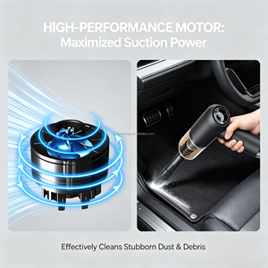 Mini <span class=keywords><strong>aspirateur</strong></span> portable pour voiture - Rechargeable, aspiration 5000Pa, 45W, Type-C, 2600mAh - Product Image 3