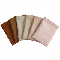 Pochette à bijoux personnalisée en microfibre avec logo, emballage de luxe recyclable en velours avec rabat pour petits colliers, boucles d'oreilles, bagues - Or