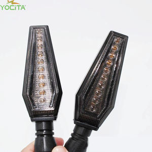 Feux clignotants à LED bicolores en forme d'épée 12V Indicateurs de circulation pour <span class=keywords><strong>motos</strong></span> et véhicules électriques - Product Image 6