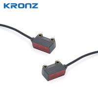 Sensor Fotoeléctrico Láser de Línea KRONZ, Distancia Ajustable de 0-80 mm, 12 °   Sensor Industrial con Salida PNP de 12-24 VCC y Cable de Conexión Directa