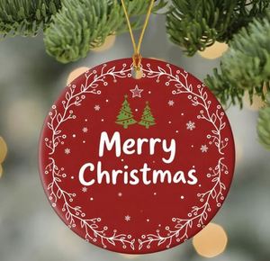 Adornos Navideños Acrílicos Personalizables Hechos a Mano, Sublimación en Blanco, Decoración Navideña Personalizada para Regalos y Árboles - Product Image 1