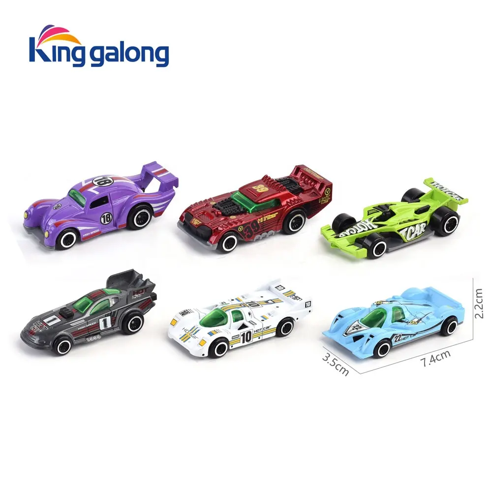 Nuovo design 1:64 macchinine pressofuse personalizzate Set regalo promozionale in lega Diecast giocattolo per auto da corsa per bambini