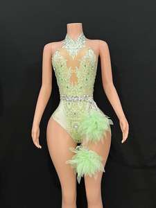 Set di costumi Kpop interattivi da Bar DS coreano Club femminile Nightclub rosa diamanti X003 <span class=keywords><strong>Sexy</strong></span> Hot Dance gatti uniti Gogo - Product Image 4