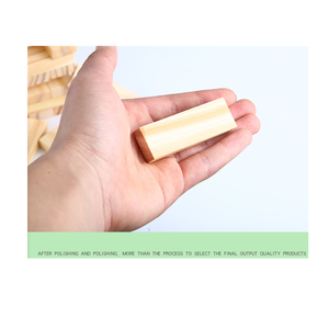 Wooden <strong>Toppling</strong> <strong>Topple</strong> Tower 54 Pcs Wooden Blocks Stacking Game Tumble Tower - Product Image 2