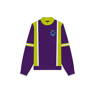 Nouveau Style ODM Cardigan femmes <span class=keywords><strong>pull</strong></span> côtelé Jacquard tricoté <span class=keywords><strong>pull</strong></span> <span class=keywords><strong>Sport</strong></span> à manches longues fermeture éclair hiver tricoté <span class=keywords><strong>pull</strong></span> - Product Image 5
