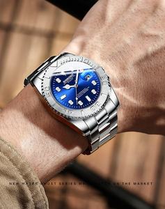 Nuevo Reloj de Cuarzo para Hombre, en Acero Inoxidable Color Oro Rosa, de Moda, Resistente al Agua 30M, Luminoso, de Lujo, para Negocios, Gran Venta - Product Image 5