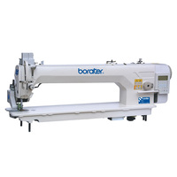 Machine à coudre à bras long informatisée B-9056, machine à coudre à entraînement direct haute vitesse pour cuir épais et tissus d'ameublement