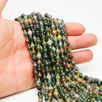 Perles de riz facettées Xulin 5x6mm en pierre naturelle lavande, aigue-marine, ambre, agate, pierres lâches pour bijoux DIY en gros
